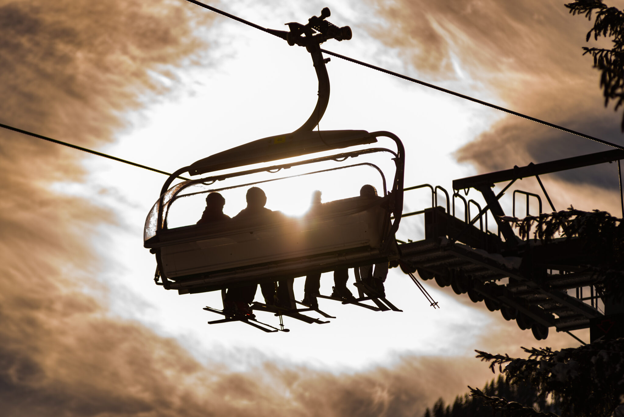 Lift, 8 seats Hochwurzen I in Planai & Hochwurzen - skiing heart of the Schladming-Dachstein region, Styria, Austria, Europe